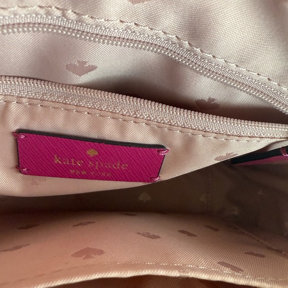 Kate Spade Vibrant Pink and Cream Crossbody Bag